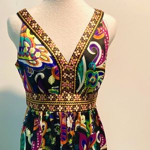 Eci New York Colorful Summer Dress, Size 8